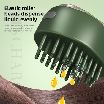 Mini skystų vadovas galvos odai su kamuoliuko aplikatoriumi ir vibraciniu masažu - LN-665, 35–40 g, universalus naudojimas, ramina galvos odą