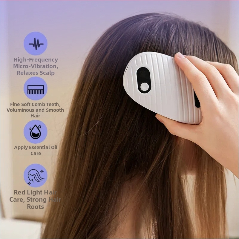 Peanaha massaažikammi eeterliku õliga – juuksehooldus, peanaha rahustamine, toitev, mitmekülgne, 300 g