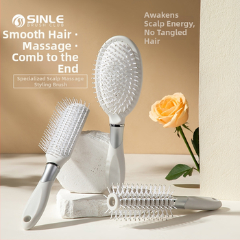 Oro pagalvės šukos, PP medžiaga, platus dantys, antistatinis, galvos odos masažas