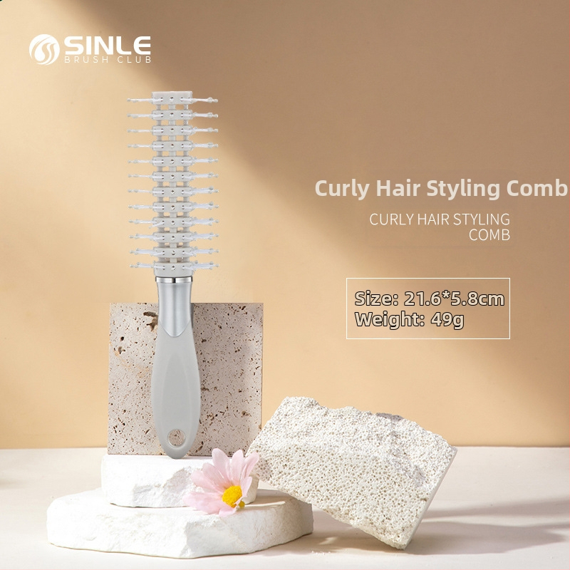 Oro pagalvės šukos, PP medžiaga, platus dantys, antistatinis, galvos odos masažas