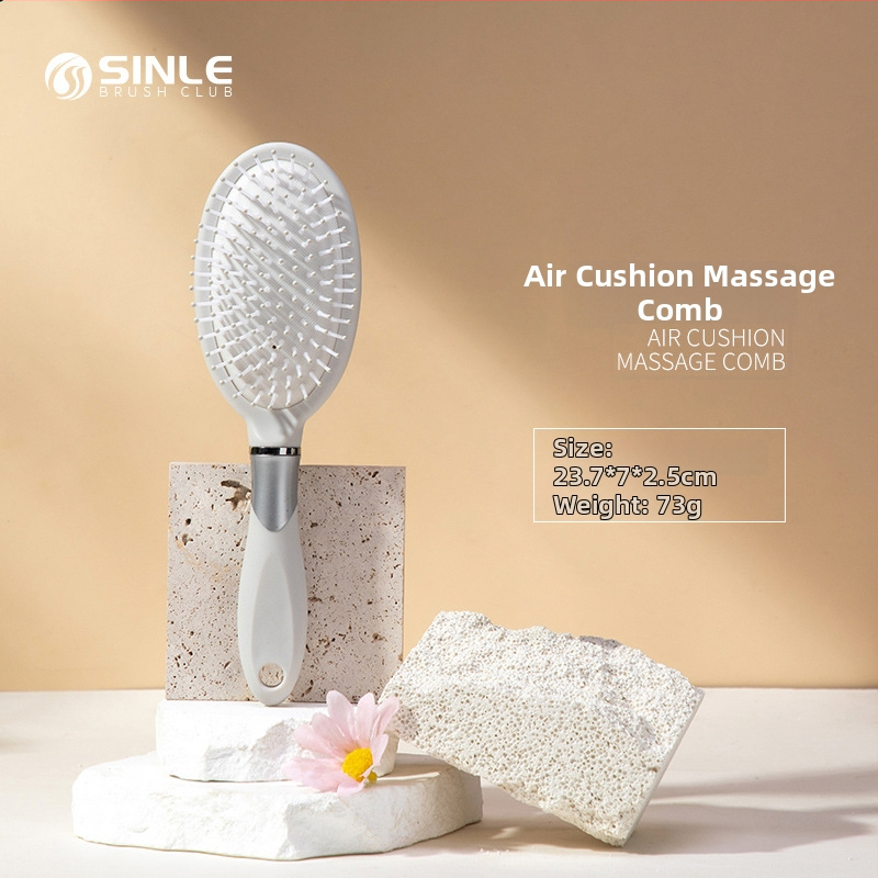 Oro pagalvės šukos, PP medžiaga, platus dantys, antistatinis, galvos odos masažas