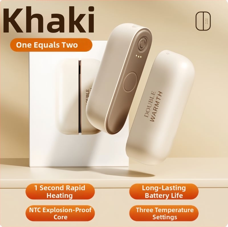 Magnetinis atsiskiriantis rankų šildytuvas su įdėta baterija, nešiojamas elektrinis šildytuvas – 5V, 2W, šildymo laidu, 2000–4000mAh