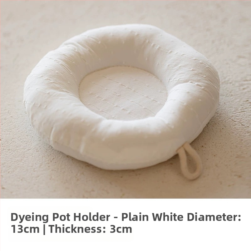 Japonijos stiliaus arbatinuko kilimėlis iš medvilnės-lino audinio, storas apsaugos nuo nudegimų sluoksnis, apskrito puodelio padėkliukas ir pieno padėklas, rankų darbas