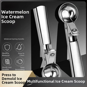 Nerūdijančio plieno ledų šaukštas, modernus minimalistinis dizainas, suaugusiųjų naudojimui