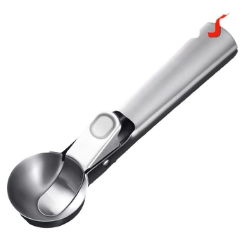 Nerūdijančio plieno ledų šaukštas, modernus minimalistinis dizainas, suaugusiųjų naudojimui