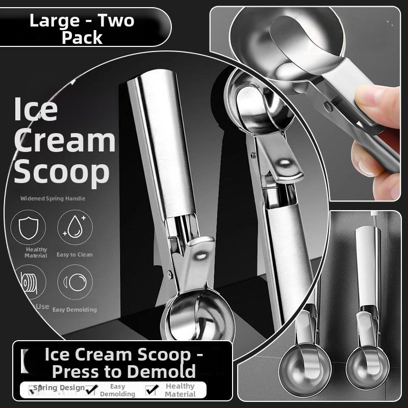 Nerūdijančio plieno ledų šaukštas, modernus minimalistinis dizainas, suaugusiųjų naudojimui