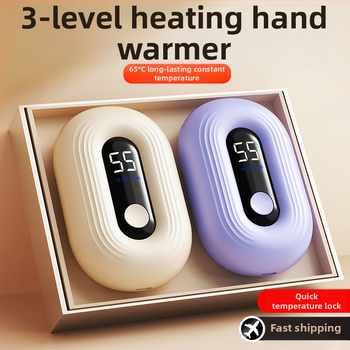 USB įkraunamas rankų šildytuvas, modelis N12, 5V 3W, aliuminio plokštės šilumos sklaida, įmontuota 1000–1200 mAh baterija