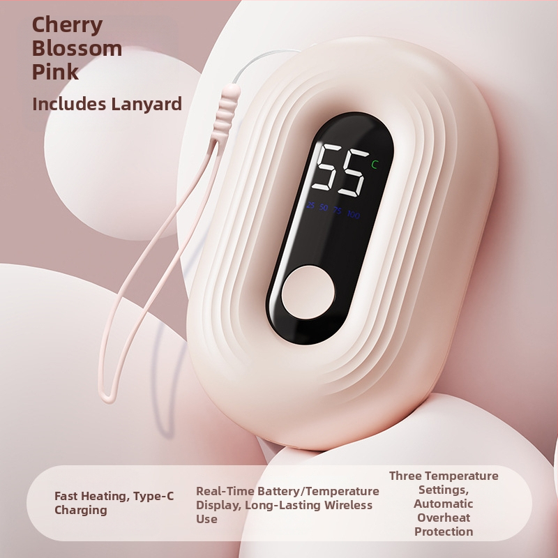 USB įkraunamas rankų šildytuvas, modelis N12, 5V 3W, aliuminio plokštės šilumos sklaida, įmontuota 1000–1200 mAh baterija