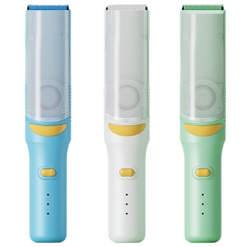 Mașină de tuns păr pentru bebeluși – ultra-ușoară, silențioasă, cu aspirație automată a părului; reîncărcabilă, 5W, rezistentă la apă; brand Create rhyme