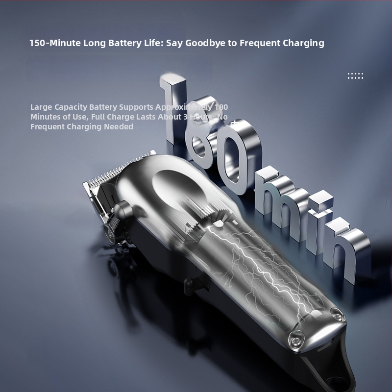 Matu griezējs mājsaimniecības komplekts – USB barošana, nerūsējošā tērauda griežamā galva, iebūvēta akumulatora jauda 1200–2000mAh, darbības laiks 1–3 h, trokšņa līmenis 36–45 dB