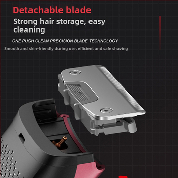 Elektriskais matu griezējs ar pilnu ķermeņa mazgāšanu un LCD displeju, uzlādējams, ar berzes motoru, nerūsējošā tērauda asmeņi (Iekšējā akumulatora jauda 500–800 mAh – Darbības laiks 1–3 h – Troksnis 46–70 dB – Ūdensizturīgs)