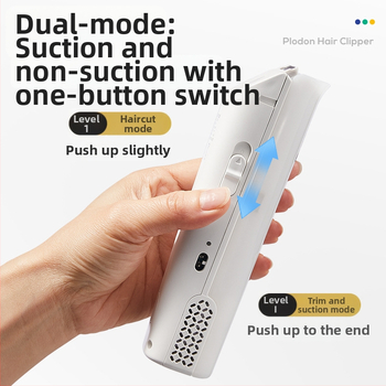 Puliton plaukų kirpimo mašina – itin tylus, įkraunama, 5W, plaukų siurbimas, atspari vandeniui, kūdikiams ir vaikams