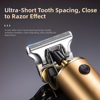 Plaukų kirpimo rinkinys - įkraunamas, su šepetėlių varikliu, nerūdijanio plieno peiliai, atsparus vandeniui, integruota baterija 1200–2000mAh