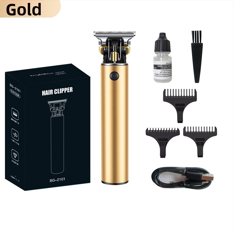 Plaukų kirpimo rinkinys - įkraunamas, su šepetėlių varikliu, nerūdijanio plieno peiliai, atsparus vandeniui, integruota baterija 1200–2000mAh