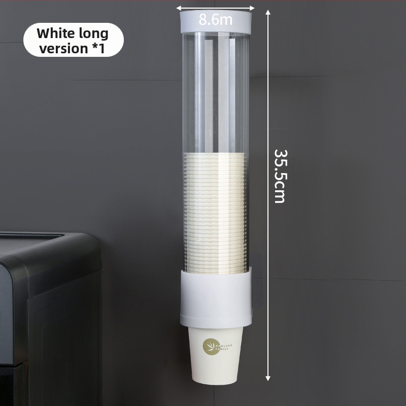 Seinasse kinnitatav papīra kausu hoidik, PP-materjalist, suur maht, tolmu- ja niiskuskindel, kausude hoiukast