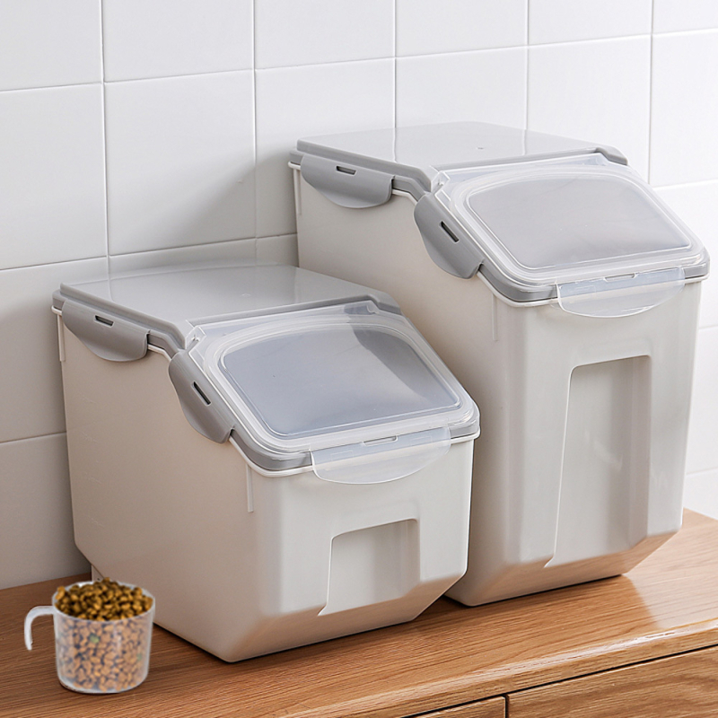Кутия за ориз за кухня, японски стил, пластмасова, запечатана, влагозащитена и против насекоми