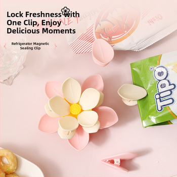 Magnetiline tihendklips snäkkide kottidele – niiskuskindel, 3D disain, säilitab toidu värskuse