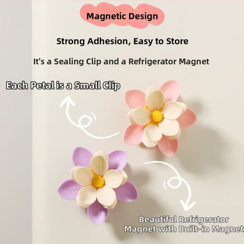 Magnetiline tihendklips snäkkide kottidele – niiskuskindel, 3D disain, säilitab toidu värskuse