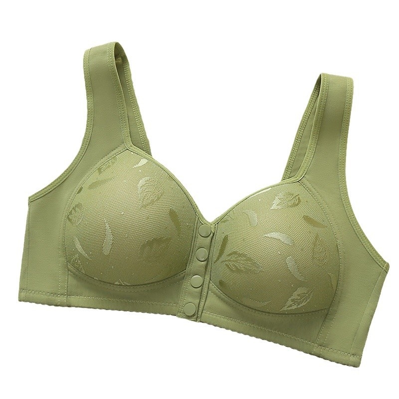 Medvilninė liemenėlė vest stiliaus, su pilnomis kaušeliais, plonai formuoti kaušeliai, fiksuotos dvigubos petys, priekinis užsegimas su sagtele