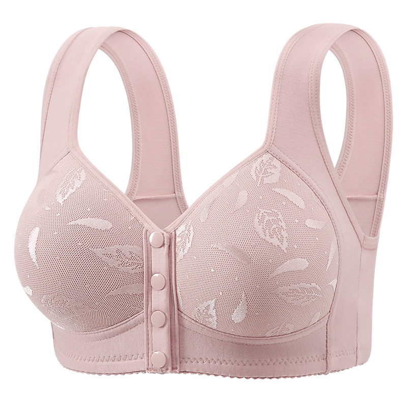 Medvilninė liemenėlė vest stiliaus, su pilnomis kaušeliais, plonai formuoti kaušeliai, fiksuotos dvigubos petys, priekinis užsegimas su sagtele