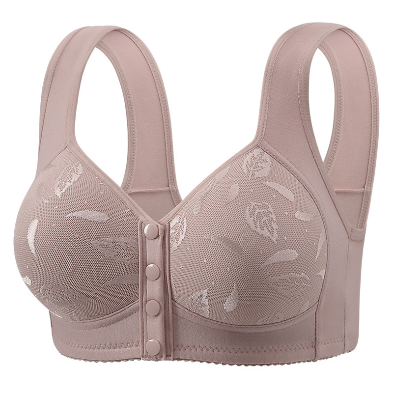 Medvilninė liemenėlė vest stiliaus, su pilnomis kaušeliais, plonai formuoti kaušeliai, fiksuotos dvigubos petys, priekinis užsegimas su sagtele