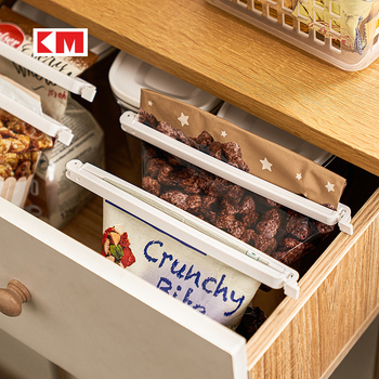 Японски стил запечатваща щипка за торби, пластмасова щипка за закуски, защита от влага, за домашна употреба.