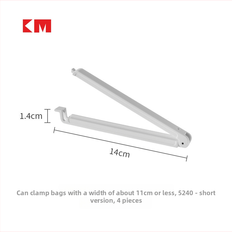 Japāņu stilā maisiņa aizvēršanas klips, plastmasas klips svaiguma saglabāšanai mājās.