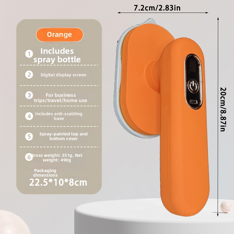 Безжичен USB пароизправител за дрехи, преносим, 30W, 3 нива температура, резервоар <0.8 л