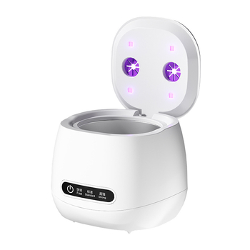 Ултразвукова домашна почистваща машина за дентални приспособления и бижута — USB захранване, 7.4V, 15W; дъно от 304 стомана; капацитет 300 ml