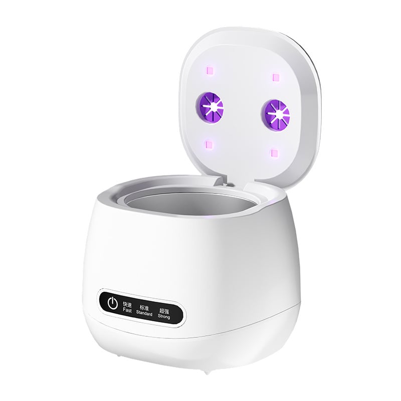 Ултразвукова домашна почистваща машина за дентални приспособления и бижута — USB захранване, 7.4V, 15W; дъно от 304 стомана; капацитет 300 ml