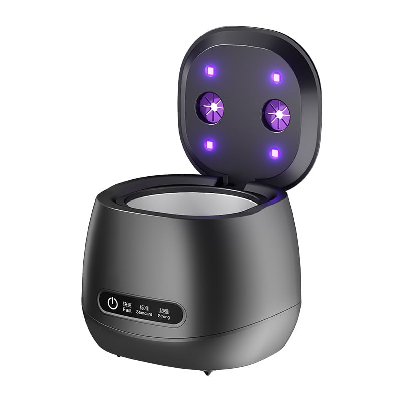 Ултразвукова домашна почистваща машина за дентални приспособления и бижута — USB захранване, 7.4V, 15W; дъно от 304 стомана; капацитет 300 ml