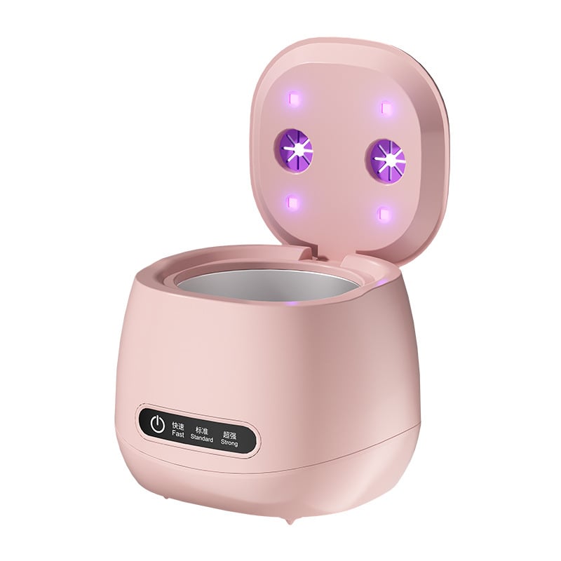 Ултразвукова домашна почистваща машина за дентални приспособления и бижута — USB захранване, 7.4V, 15W; дъно от 304 стомана; капацитет 300 ml