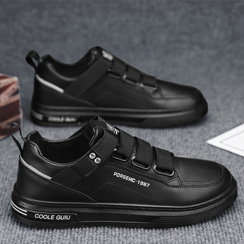 Vyrų skateboard batai, PU viršus, apvalus pirštas, gumos padas, žemas tops, kvėpuojantys