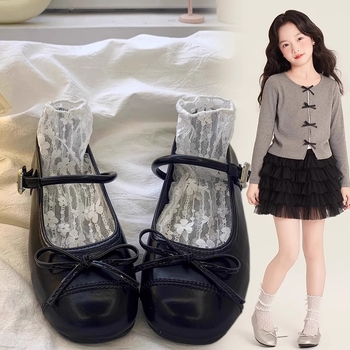 Francia Mary Jane cipők lányoknak – PU felsőrész, gumírozott talp, alacsony profilú, EVA belső talp, hercegnő stílus