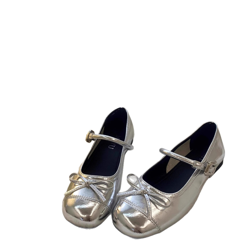 Francia Mary Jane cipők lányoknak – PU felsőrész, gumírozott talp, alacsony profilú, EVA belső talp, hercegnő stílus