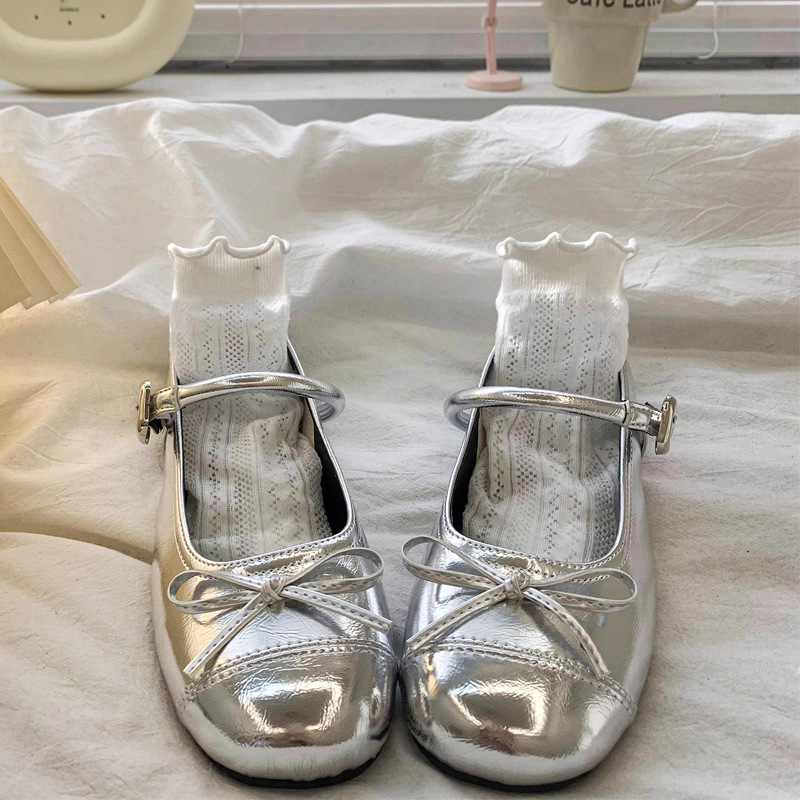 Francia Mary Jane cipők lányoknak – PU felsőrész, gumírozott talp, alacsony profilú, EVA belső talp, hercegnő stílus