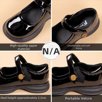 Dievčenské Mary Jane lodičky z mikrovlákna – horná časť z mikrovlákna, nízky profil, textilná vložka, podrážka z hovädzieho šľachy, jednobarevné