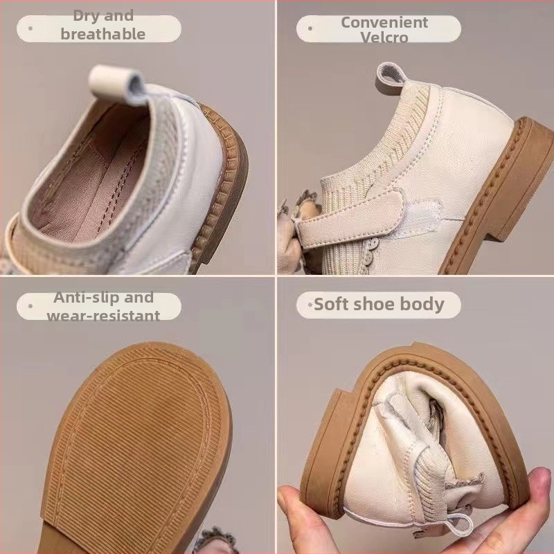 Dievčenské topánky princezné pre dievčatá s zapínaním na suchý zips, vrchná časť z mikrovlákna, kožená podšívka, gumová podrážka, určené pre dievčatá vo veku 4–16 rokov