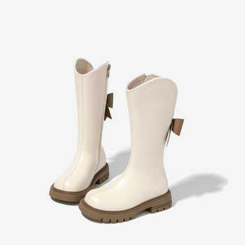 Tüdrukute Martens saapad kõrge varbaga, külgmine tõmblukk, kummist tall, ülemine kiht ultrafibernahk, EVA sisetald – Korea stiil