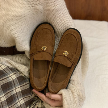 Moteriniai loaferiai, su apvaliu pirštu, viršus iš super fiber, žemas profilis, lateksinis įdėklas