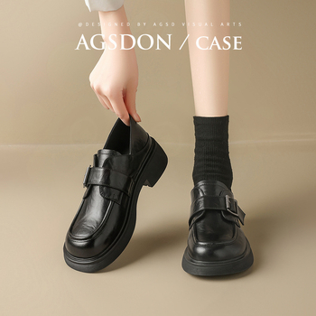 Moteriški loaferiai | dirbtinė oda | vidutinio aukščio kulnas 3–5 cm | guma padas | žemas viršus