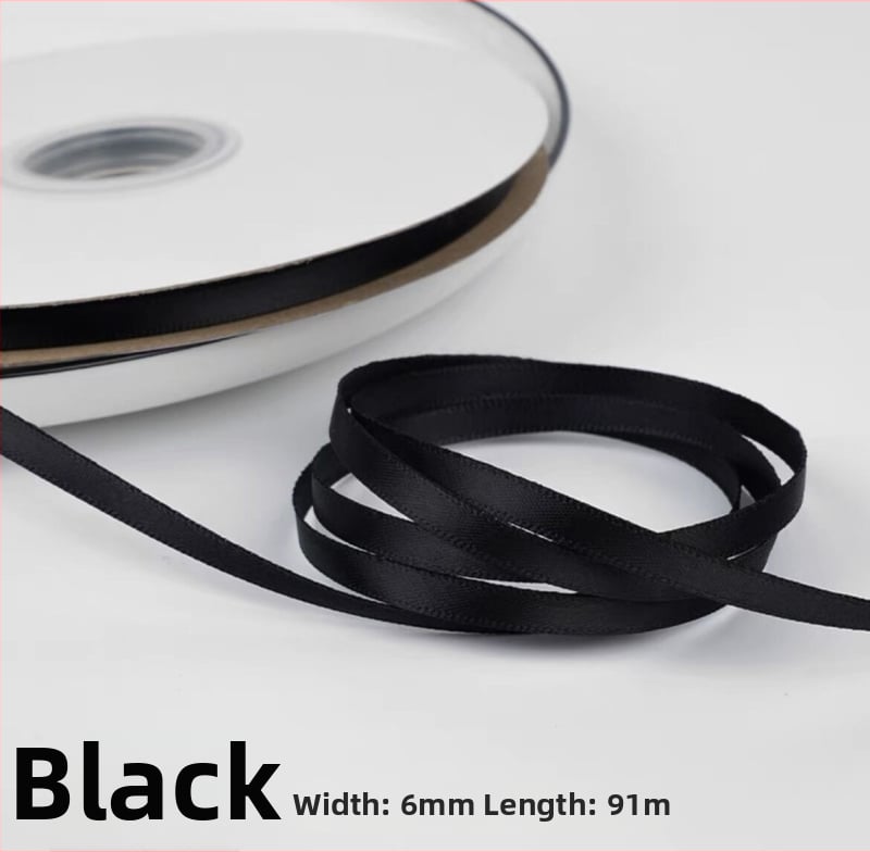 Сатенова лента за сватбени букети, опаковане на подаръци и DIY панделки (Материал: сатен; Приложения: сватби, букети, опаковане на подаръци, занаяти)