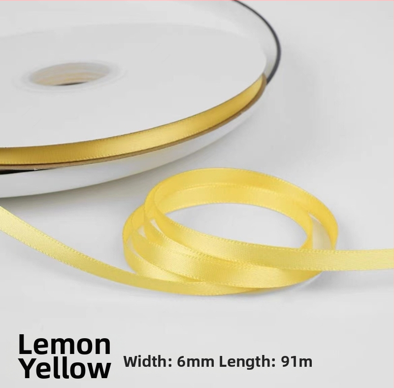 Сатенова лента за сватбени букети, опаковане на подаръци и DIY панделки (Материал: сатен; Приложения: сватби, букети, опаковане на подаръци, занаяти)