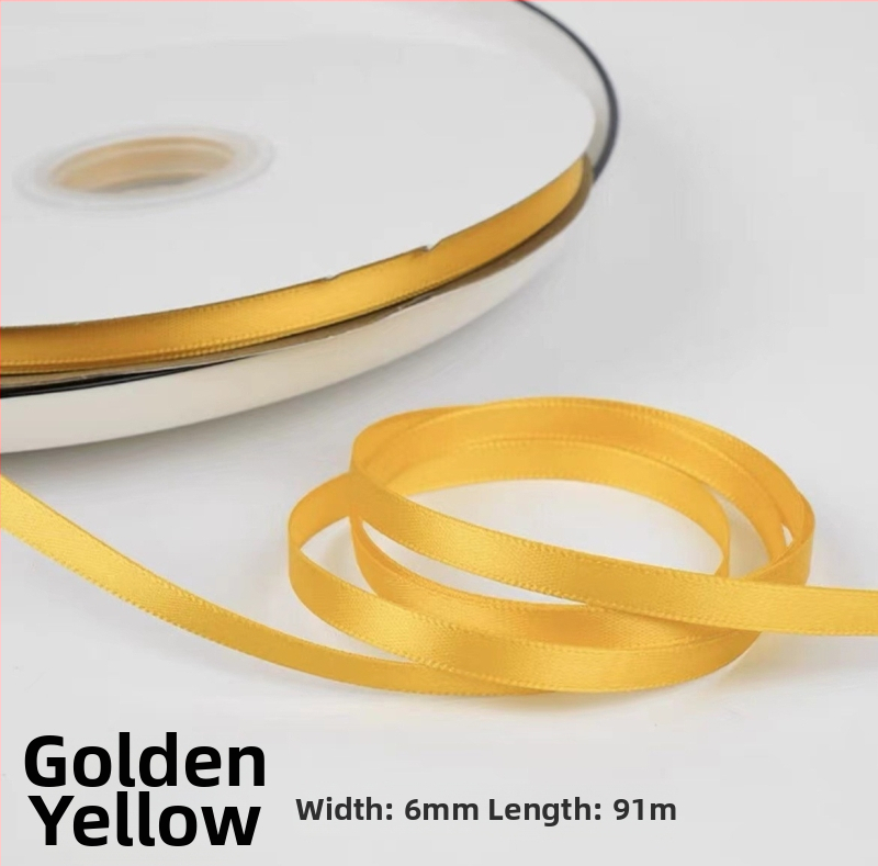 Сатенова лента за сватбени букети, опаковане на подаръци и DIY панделки (Материал: сатен; Приложения: сватби, букети, опаковане на подаръци, занаяти)