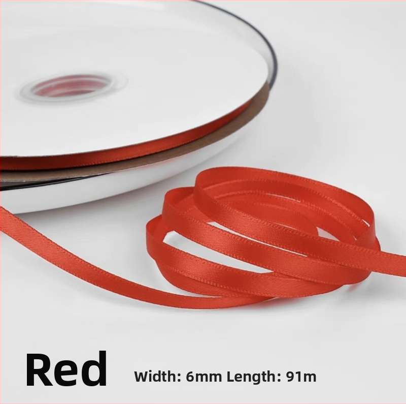 Сатенова лента за сватбени букети, опаковане на подаръци и DIY панделки (Материал: сатен; Приложения: сватби, букети, опаковане на подаръци, занаяти)