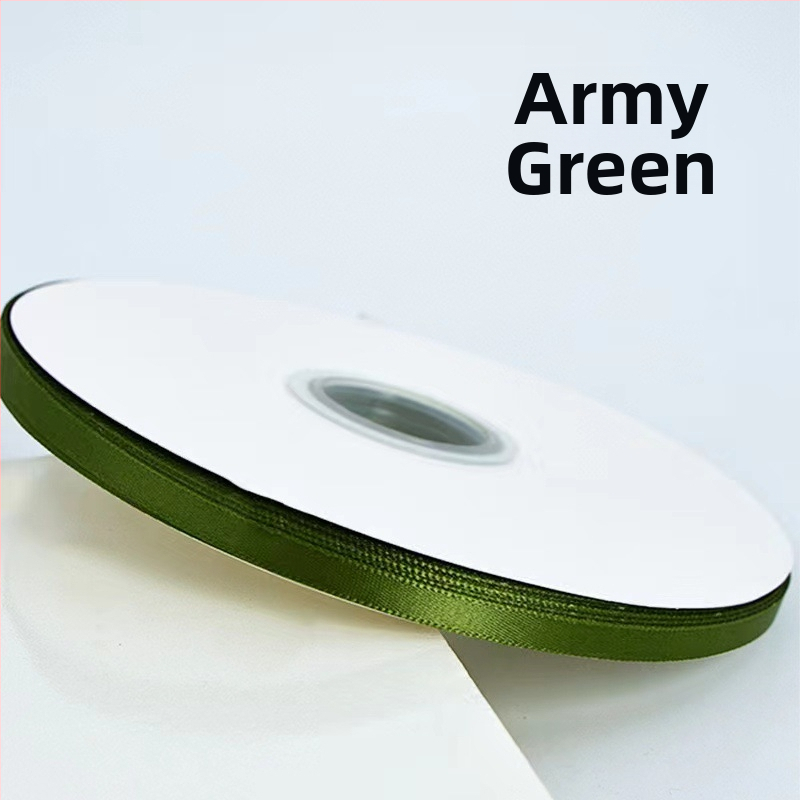 Сатенова лента за сватбени букети, опаковане на подаръци и DIY панделки (Материал: сатен; Приложения: сватби, букети, опаковане на подаръци, занаяти)