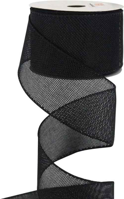 Burlap лента с телена крайна ивица — руло за DIY опаковки на подаръци, панделка и сватбена украса