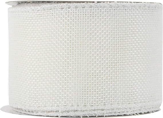 Burlap лента с телена крайна ивица — руло за DIY опаковки на подаръци, панделка и сватбена украса