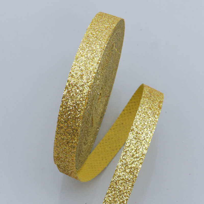 Hi gold полиестерна лента с блестящ ефект – ръчна изработка, DIY коледна панделка за опаковане на подаръци и украса
