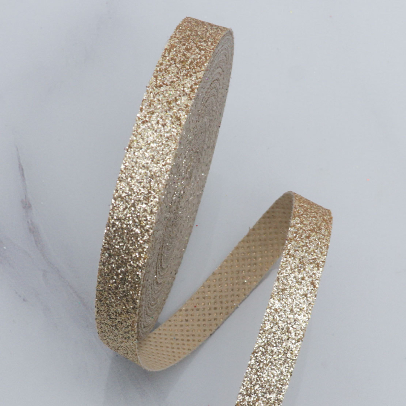 Hi gold полиестерна лента с блестящ ефект – ръчна изработка, DIY коледна панделка за опаковане на подаръци и украса